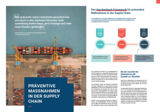 Herchenbach-Studie mit Framework zu Supply chain
